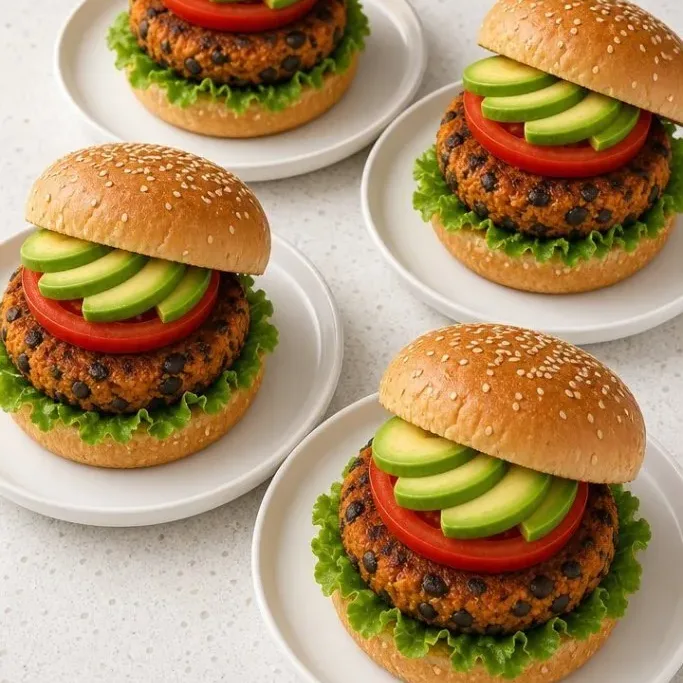 Sweet Potato Black Bean Burger