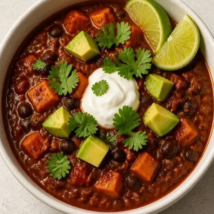 Sweet Potato Black Bean Chili