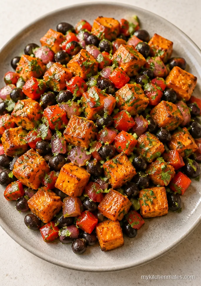 Sweet Potato Black Bean Lime Salad