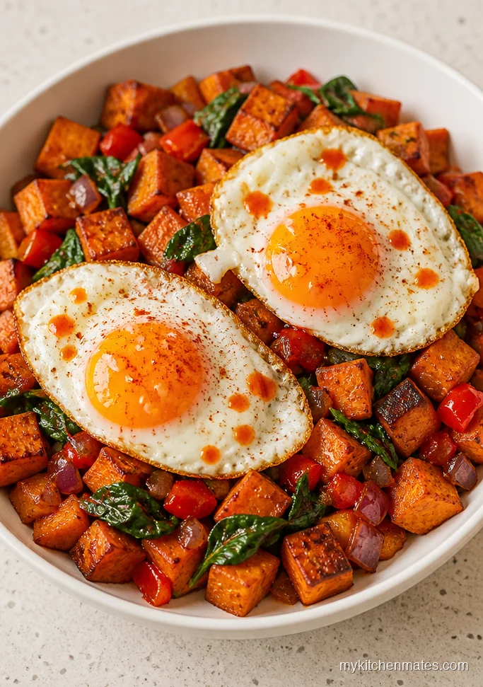 Sweet Potato Breakfast Hash with Eggs