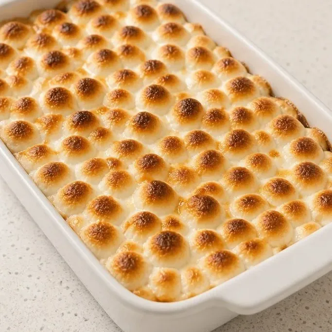 Classic Sweet Potato Casserole with Toasted Marshmallows Sweet Potato Casserole With Marshmallows
