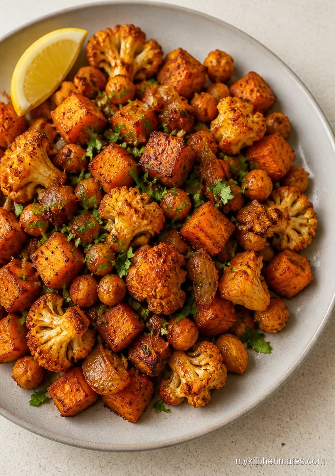 Sweet Potato Cauliflower Skillet with Smoked Paprika