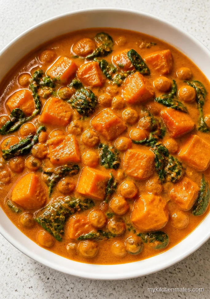 Sweet Potato Chickpea Coconut Curry