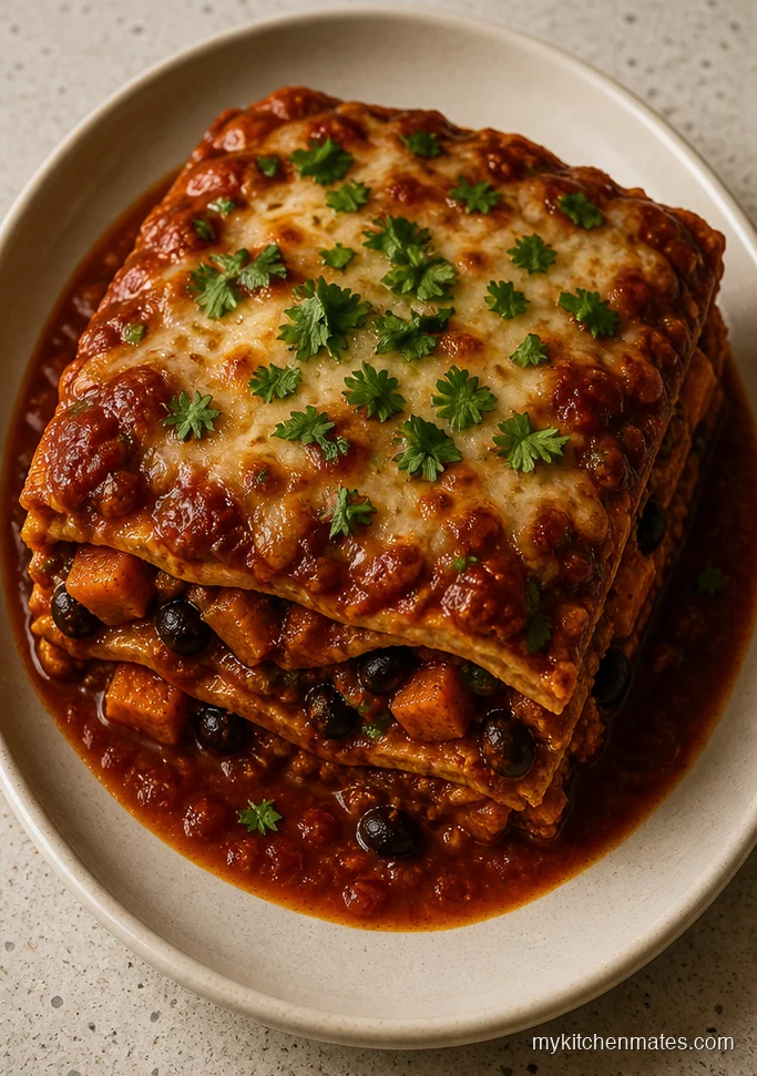 Sweet Potato Enchilada Casserole