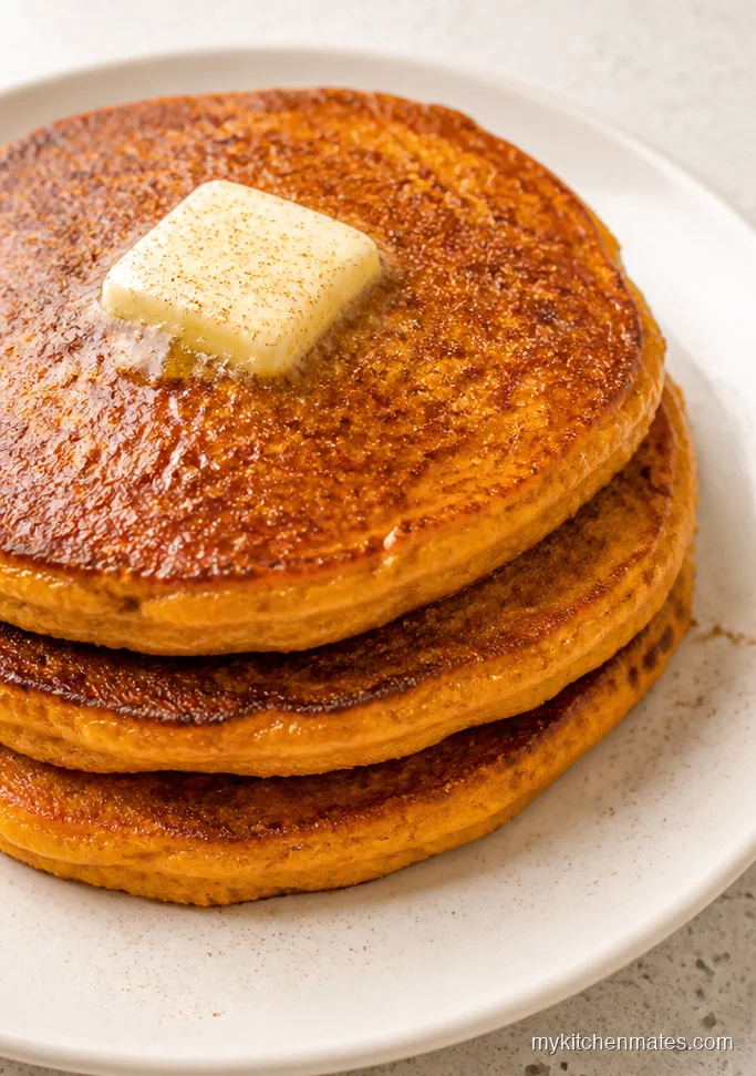 Sweet Potato Pancakes with Warm Spice
