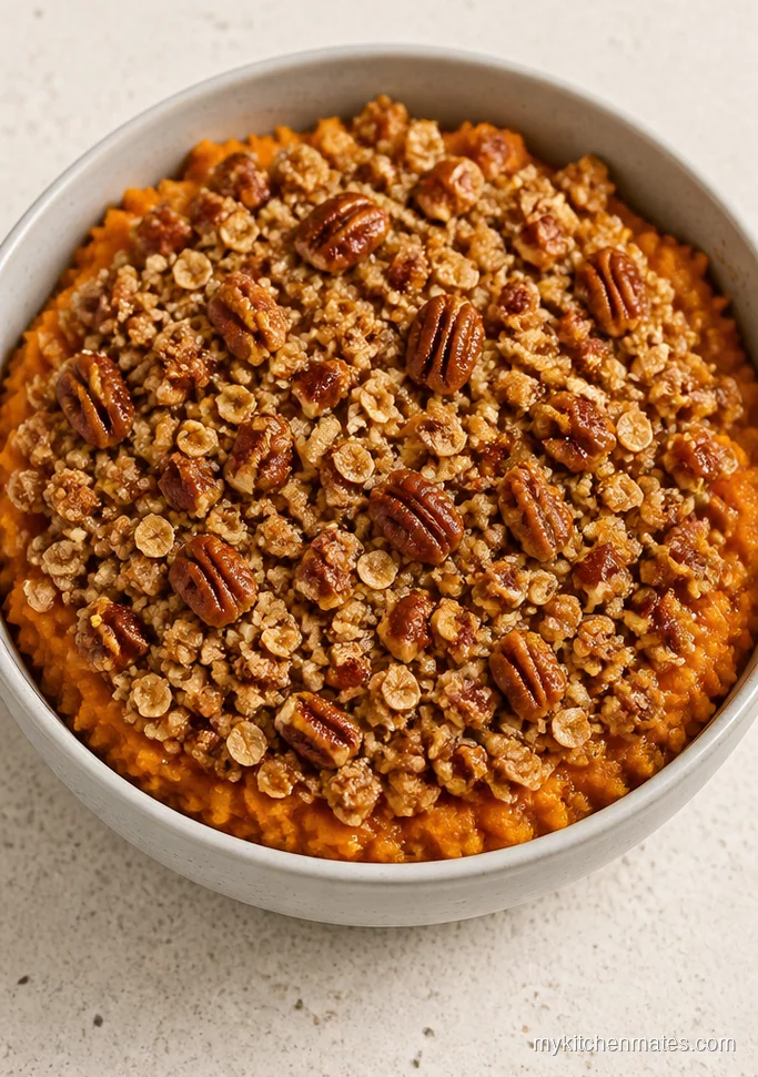 Sweet Potato Pecan Crumble