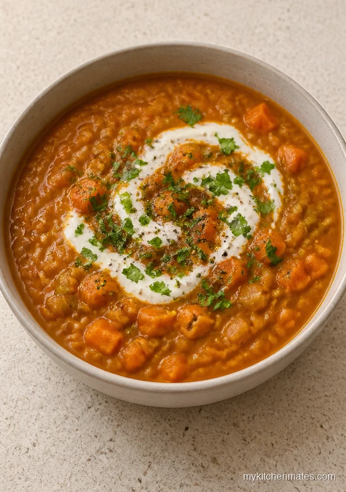 Sweet Potato Red Lentil Soup