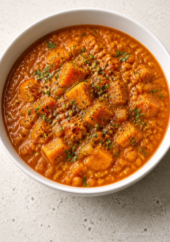 Sweet Potato Red Lentil Stew