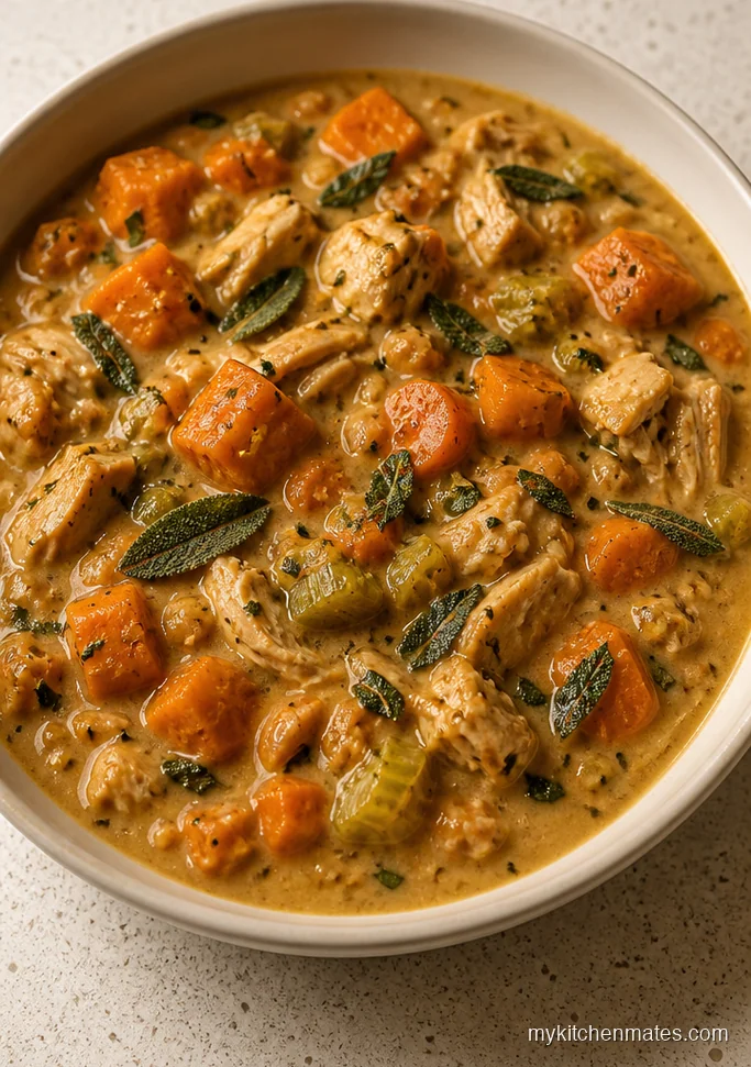 11 Chicken Pot Pie Crockpot Recipes That Keep Dinner Simple Sweet Potato Sage Chicken Pot Pie