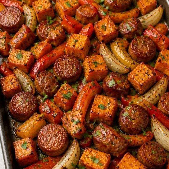 Sweet Potato Sheet Pan Dinner
