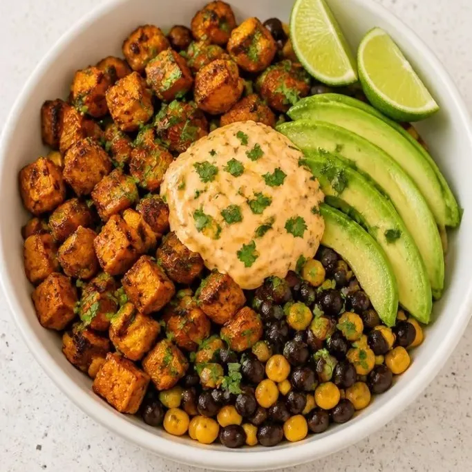 Roasted Chipotle-Lime Sweet Potato Taco Bowls Sweet Potato Taco Bowls