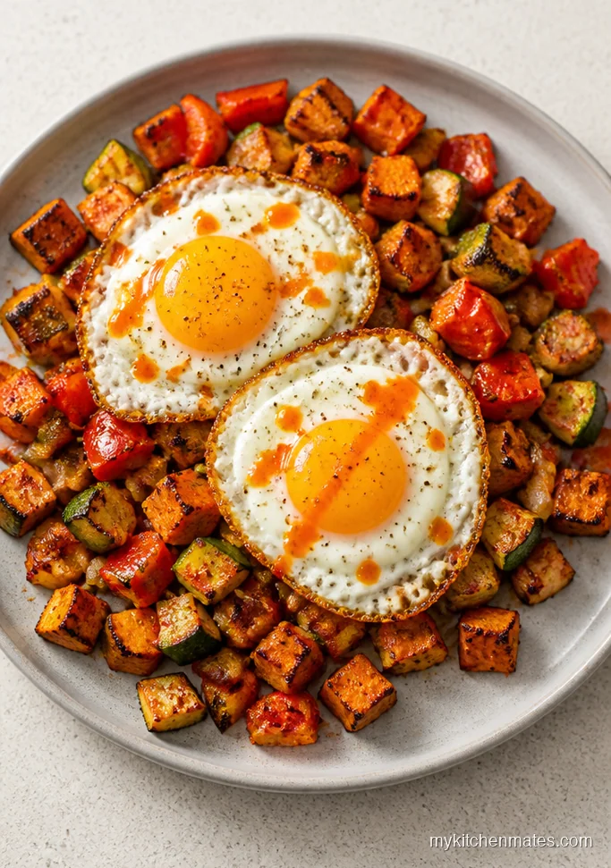 Sweet Potato Zucchini Breakfast Hash