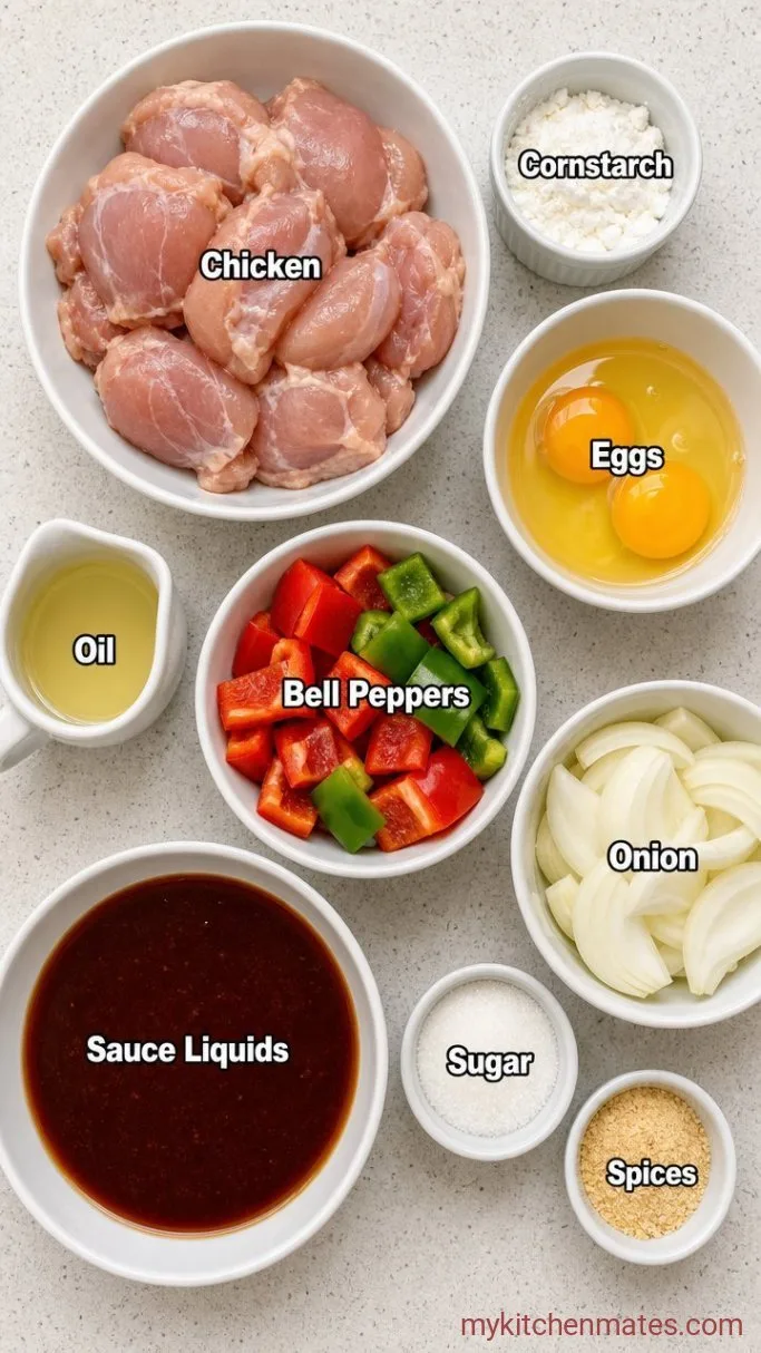 30-Minute Sweet and Sour Chicken Ingredients