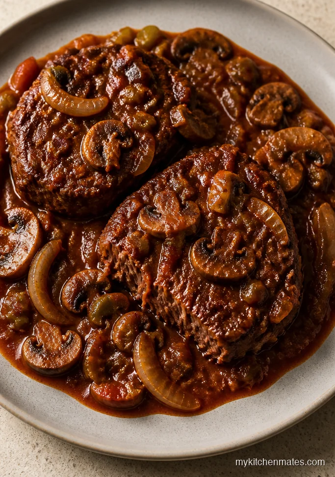 Swiss Steak with Mushrooms and Tomato Sauce