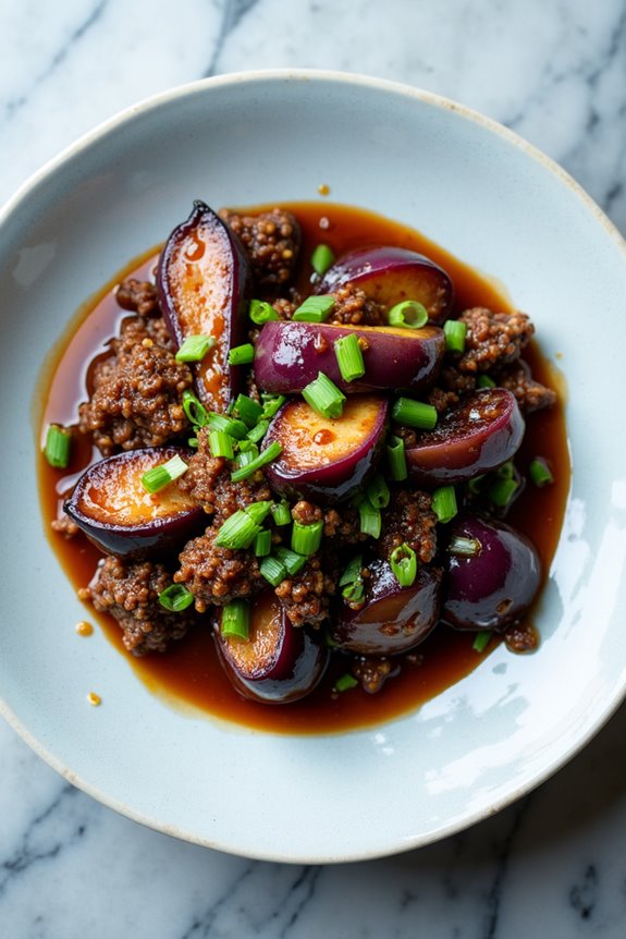 szechuan eggplant with beef