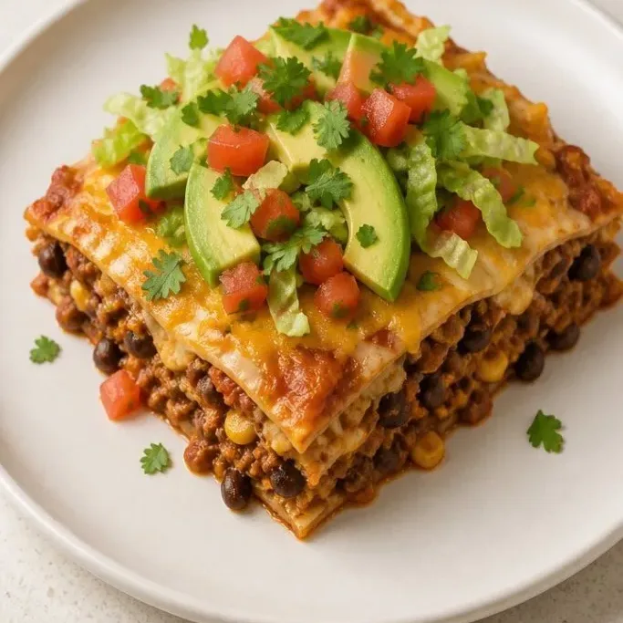 Taco Casserole With Tortillas