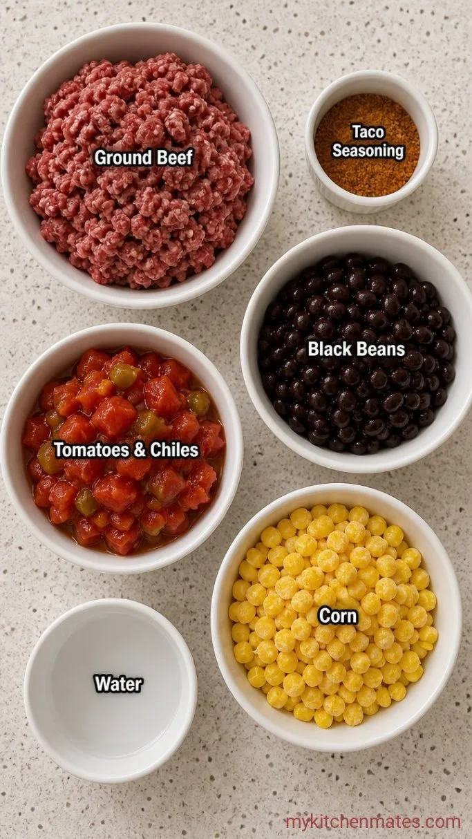 5-Ingredient Taco Chili (Crockpot) Ingredients