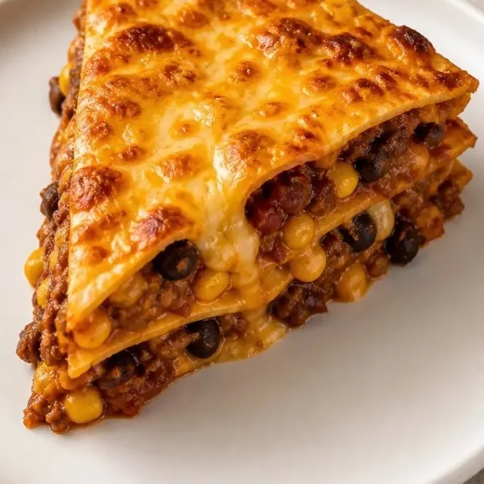 Taco Lasagna with Tortillas