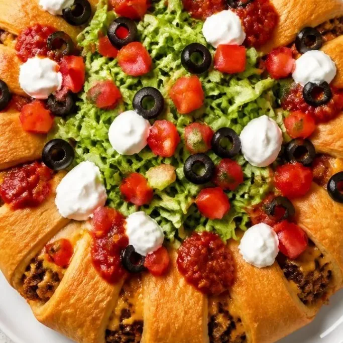 Taco Ring with Crescent Rolls