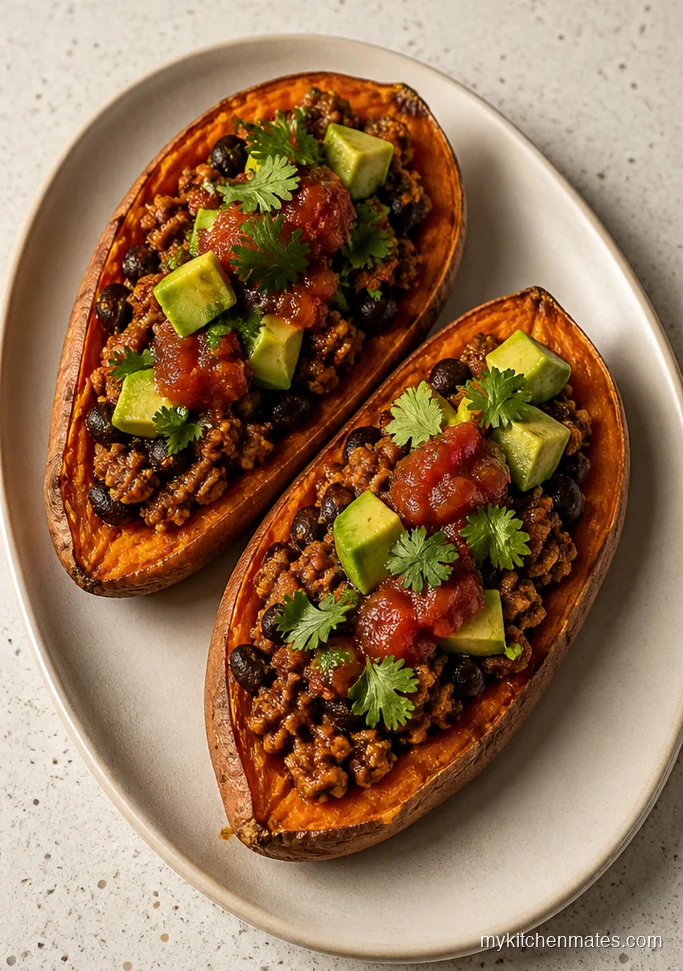 Taco Stuffed Sweet Potatoes