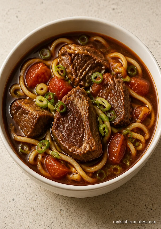 Taiwanese Inspired Beef Noodle Soup