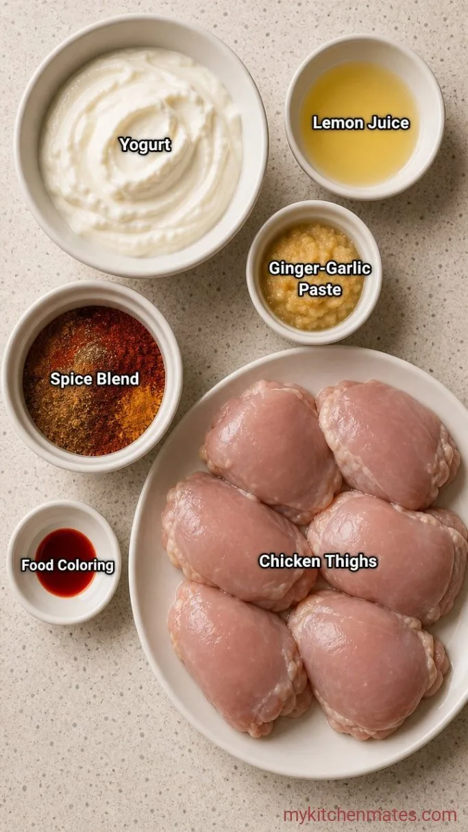 Smoky, Tangy Tandoori Chicken Marinade (Ready in 10 Minutes) Ingredients