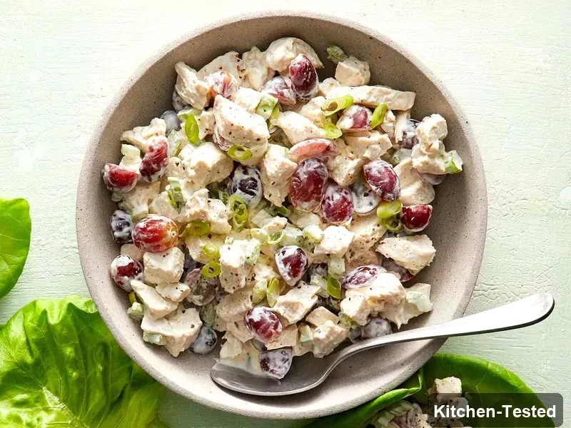 Tangy Chicken Salad with Grapes tangy chicken salad with grapes