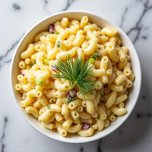 Tangy Mustard and Dill Mac Salad