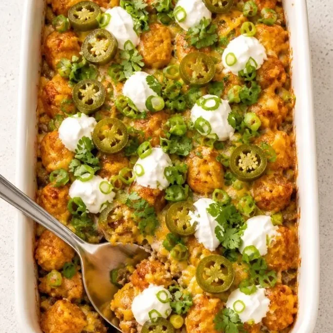 Tater Tot Taco Casserole