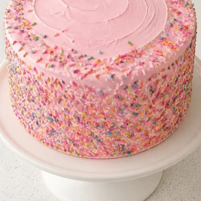 Taylor Swift Birthday Cake (Funfetti Layer Cake with Vanilla Buttercream) Taylor Swift Birthday Cake