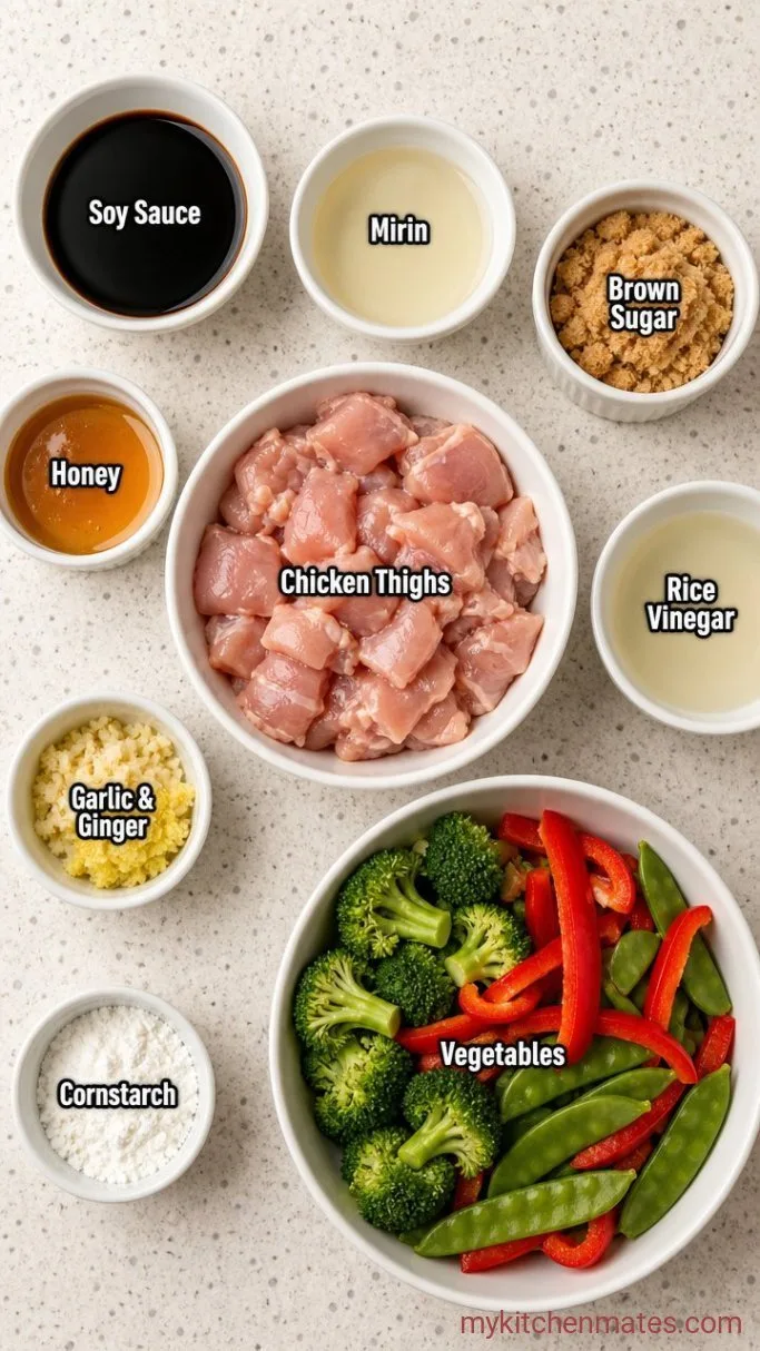 30-Minute Teriyaki Chicken Stir Fry Ingredients