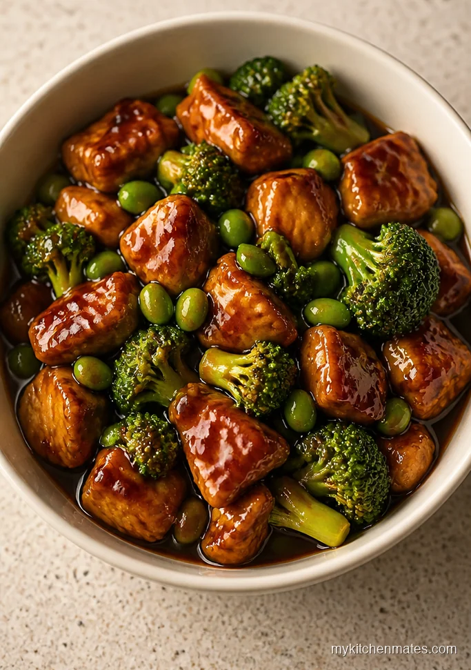 Teriyaki Chicken with Edamame and Broccoli