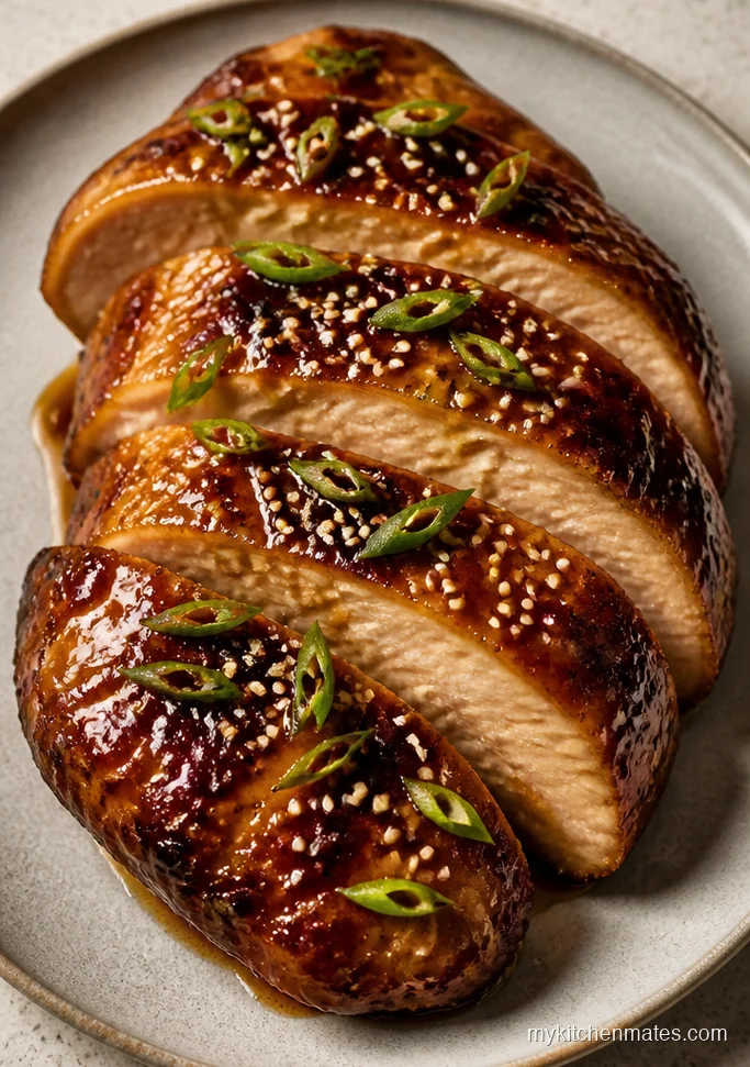 Teriyaki Glazed Crock Pot Turkey Breast
