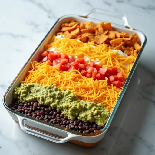 Tex-Mex Chicken and Black Bean Seven Layer Supreme