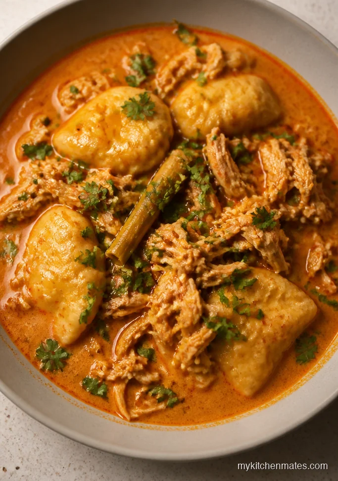 Thai Coconut Chicken and Dumplings