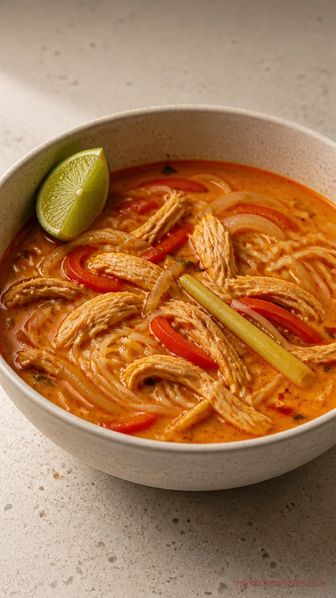 15 Crockpot Chicken Noodle Soup Recipes for Deep, Cozy Flavor Thai Coconut Chicken Noodle Soup