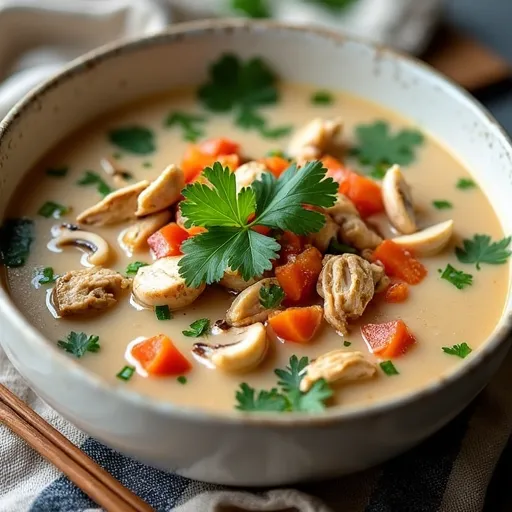 Thai Coconut Chicken Soup (Tom Kha Gai)