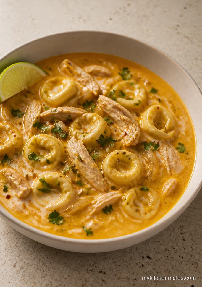12 Chicken Tortellini Soup Recipes for Cozy One-Pot Dinners Thai Coconut Curry Chicken Tortellini Soup