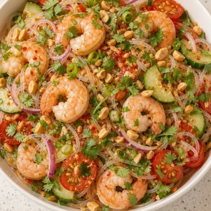 15-Minute Spicy Thai Glass Noodle Salad (Yum Woon Sen) Thai Glass Noodle Salad