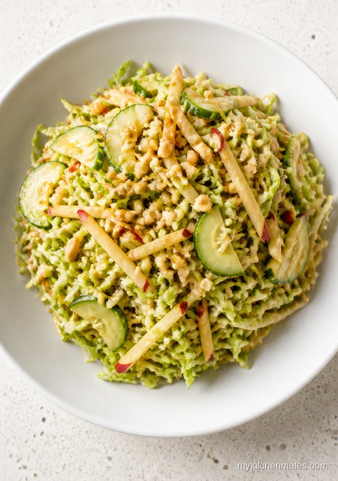 Thai Peanut Cabbage Apple Crunch