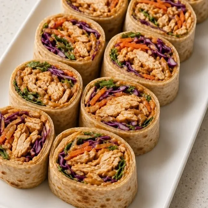 Thai Peanut Chicken Wrap