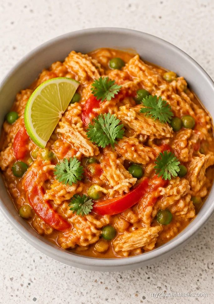 Thai Red Curry Rotisserie Chicken Casserole