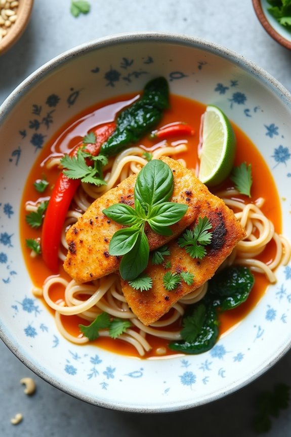 thai curry with noodles