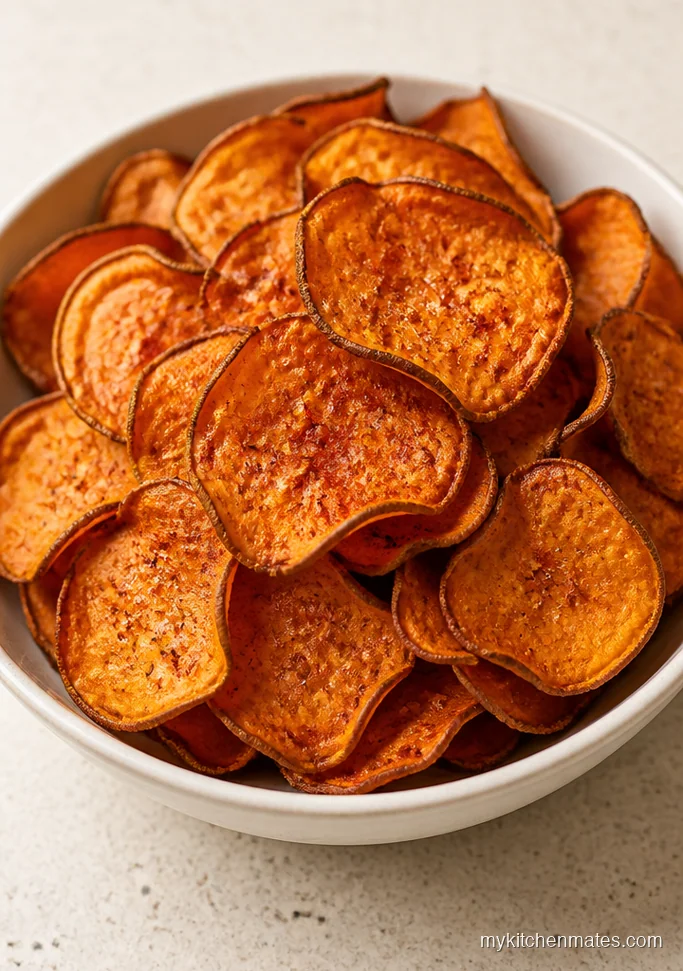 Thin and Crunchy Sweet Potato Chips