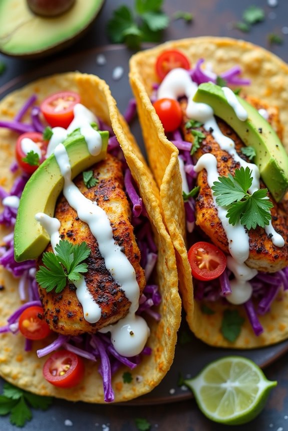 tilapia filled mexican tacos