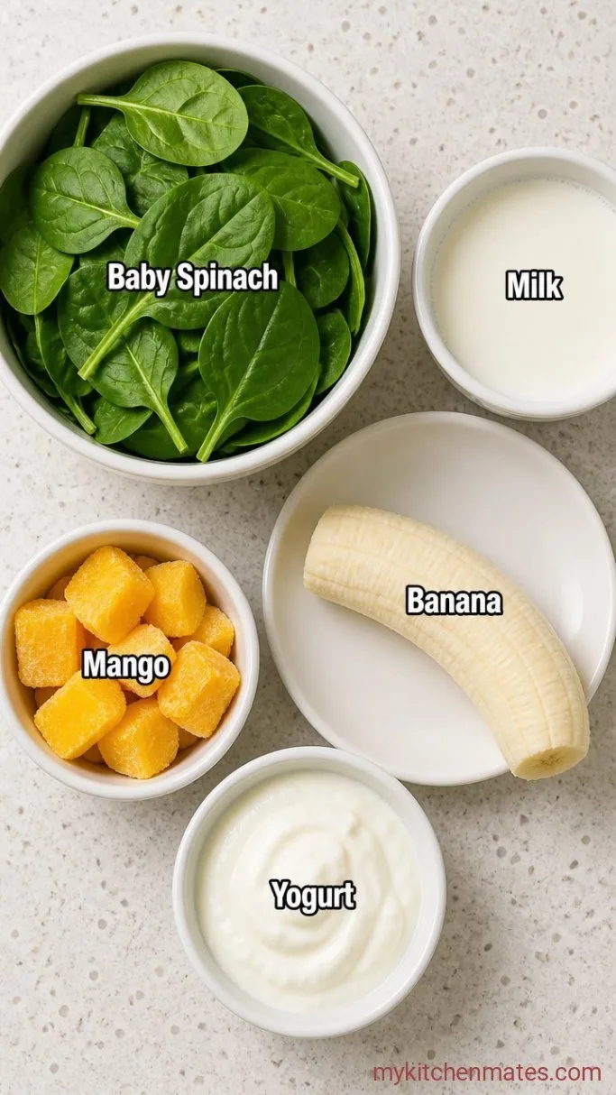 5-Ingredient Toddler Smoothie (With Hidden Greens) Ingredients