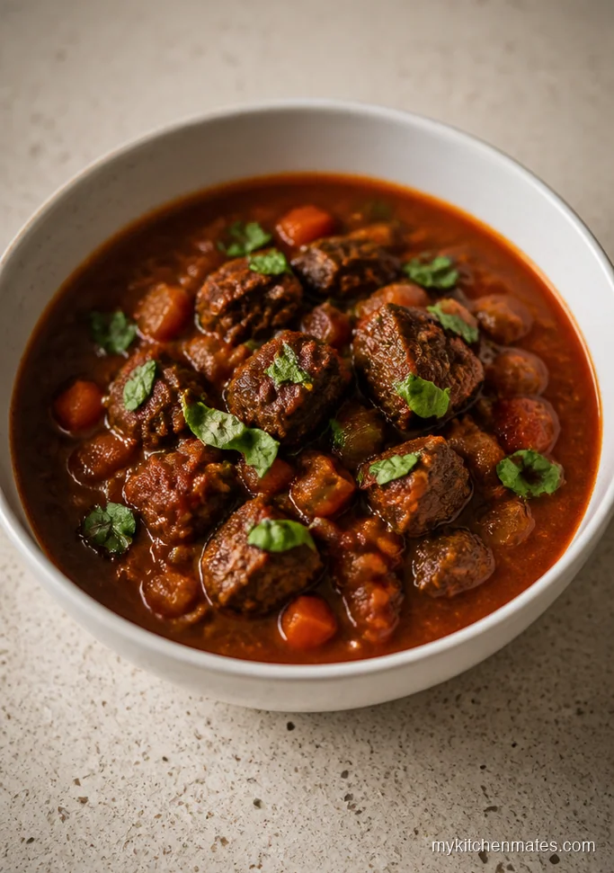 Tomato Basil Beef Stew