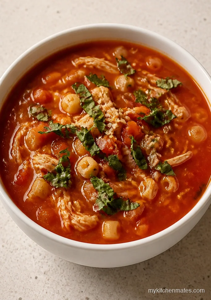Tomato Basil Turkey Soup