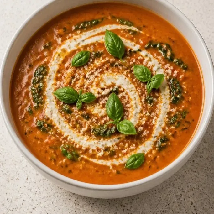 30-Minute Creamy Tomato Florentine Soup tomato florentine soup_featured_odu