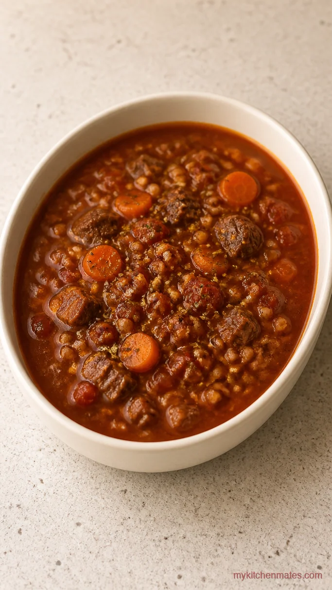 12 Beef Barley Soup Slow Cooker Recipes for Cold Weeknights Tomato Herb Beef Barley Soup
